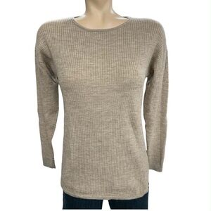 Kersh Women's Tan Crew Neck Sweater Size S